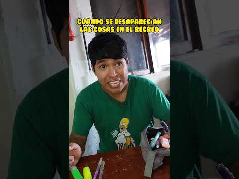 Cuando se desaparecían las cosas en el recreo de clases  #comedia #humor