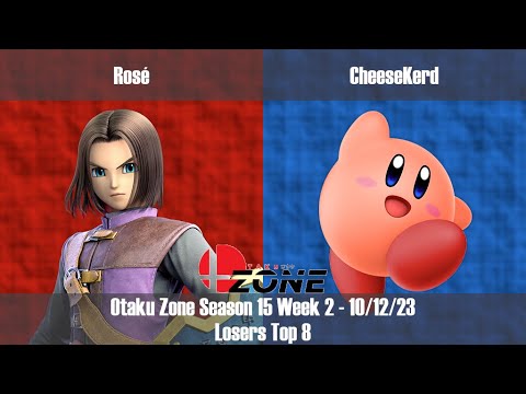 OZone15W2 - LT8 - Rosé [Hero] vs CheeseKerd [Kirby]