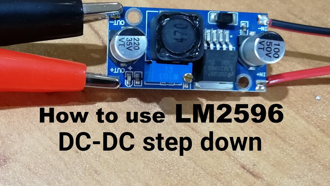 LM2596 Buck Converter – DC Step-Down Module 4.5-40V to 3-35V 3A Video Thumbnail