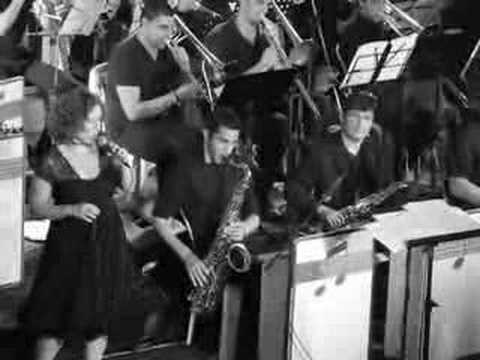 Dima Pyanin with Tel Aviv jazz big band at Jerusalem Israel