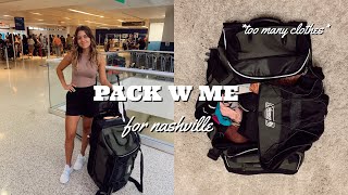 pack w me for my trip to nashville!! | what i bring on vacation & how i plan my outfits