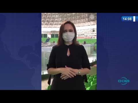 O DIA NEWS 21 04 20  Viviane Moura, sup. SUPARC, visita o hospital de campanha montado no Verdão