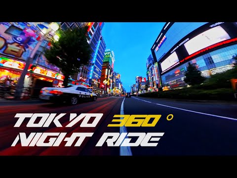 360° Tokyo Night Ride - Ebisu - Shibuya - Shinjuku - 恵比寿 - 渋谷 - 新宿 - DJI Osmo Pocket