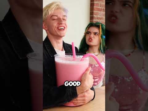 He Wouldn’t Share His Drink… So She STOLE It 😂🥤 #shorts #funny #comedy