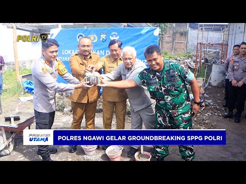 POLRES NGAWI GELAR GROUNDBREAKING SPPG POLRI