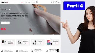 Build and Deploy an E commerce Website | Building Header & Dynamic component| Part 4
