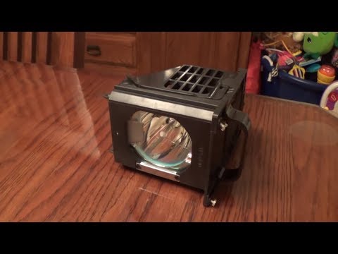 Mitsubishi 73" WD-73C9 Lamp install - DIY Bulb...