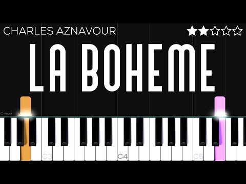 Charles Aznavour - La Bohéme | EASY Piano Tutorial