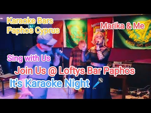 Let's Karaoke in Loftys Bar Kato Paphos Cyprus