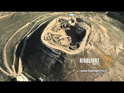 DJ4K_035_G 4K Drone Jerusalem: Circling above Herodium