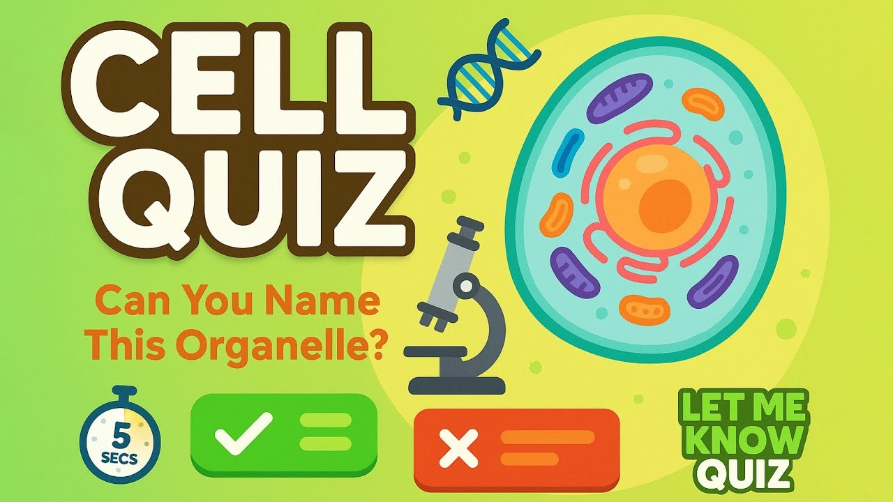 🧠 Cell Quiz – Can You Pass This Science Challenge? |Let Me Know Quiz #1 #science #school  #students