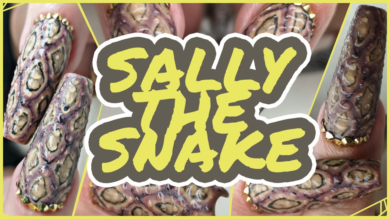 Sally the Snake Snake Skin Nail Tutorial!