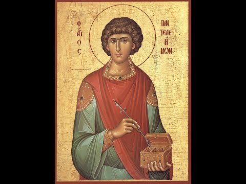 Sf. Mare Mc. Pantelimon - Troparul, glas III