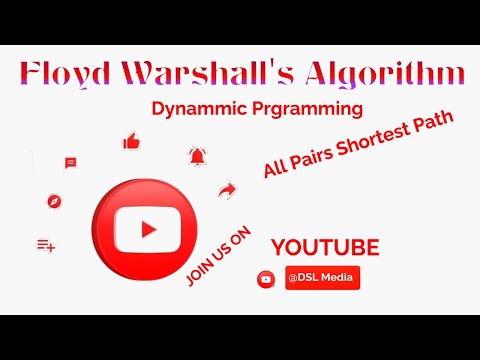 Floyd Warshall algorithm Working with example | All Pair Shortest Path Algorithm || DSL Media