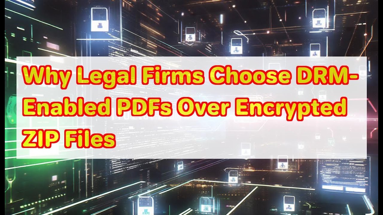 Why Legal Firms Choose DRM-Enabled PDFs Over Encrypted ZIP Files