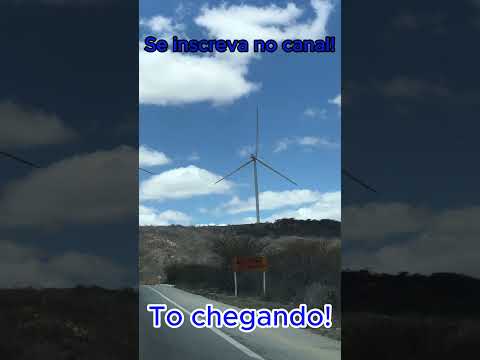 Torres eolicas na serra de Santa Luzia #shorts  #nordeste #paraiba