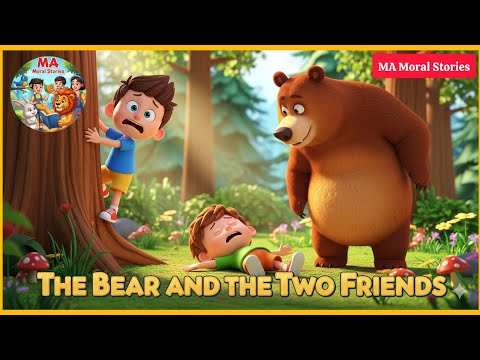 The Bear and the Two Friends 🐻 | Short Stories for kids in english | bedtime stories for kids