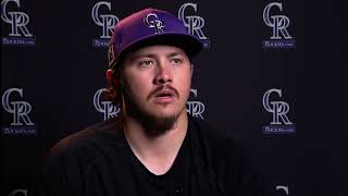 Rockies reliever Victor Vodnik on his pitch mix: 100 mph fastball and tunneled offspeed pitches