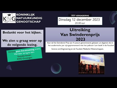 1869 - Van Swinderen Prijs 2023