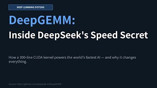 DeepGEMM Explained: The Secret Behind DeepSeek's AI Speed