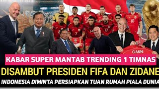 Download lagu DISAMBUT PRESIDEN FIFA DAN ZIDANE ‼️ INDONESIA DIMINTA PERSIAPKAN TUAN RUMAH PIALA DUNIA  mp3