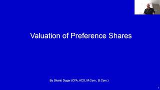 Valuation of Preference Shares