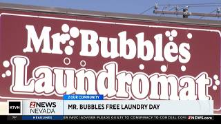 Free Laundry Day at Mr. Bubbles Laundromat