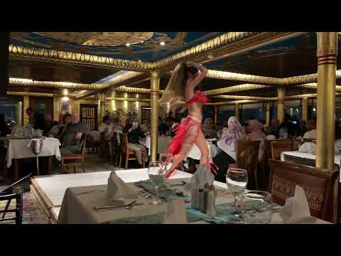 Cairo, Egypt - Nile Pharaoh dinner cruise on the Nile - Belly Dancing.