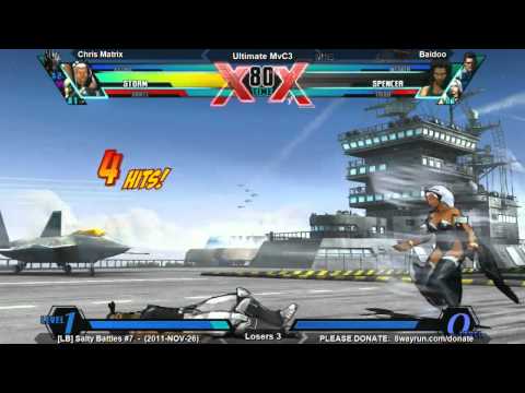 Salty Battles #7 - uMvC3 L3 - Chris Matrix VS Baidoo