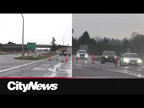 Highway 1 reopens in Abbotsford but flood watch, warnings continue
