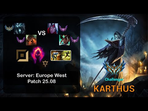 Karthus APC + Nautilus vs Varus + Karma - EUW Challenger - Patch 25.08