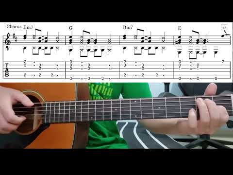 Eight Days A Week (The Beatles) - Easy Fingerstyle Guitar Playthrough Tutorial Lesson With Tabs
