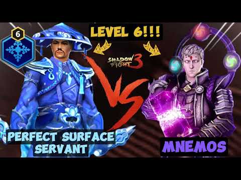 Perfect Surface Servant Lvl 6 vs Mnemos Lvl 6 👊🏼❄️🔥 | Most Dominant Set? | Shadow Fight 3