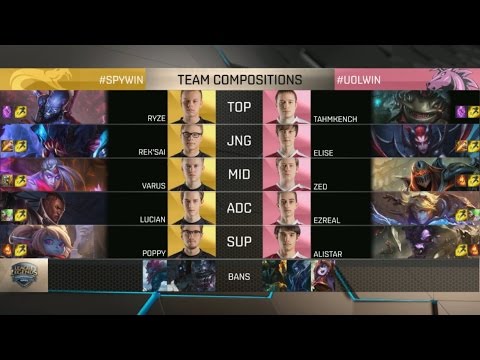 SPY vs UOL Highlights - SPLYCE vs UNICORNS OF LOVE - EU LCS Week 1 - SPRING 2016