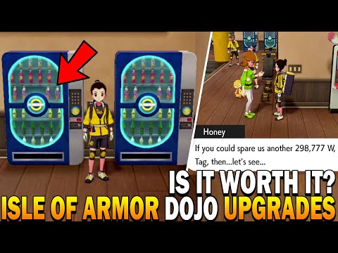 500,000 WATTS To Upgrade The Isle Of Armor Dojo?! Was It Worth it? Pokemon Sword And Shield DLC