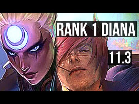 DIANA vs SETT (MID) | Rank 1 Diana, Legendary, 13/4/10 | NA Challenger | v11.3