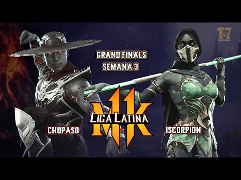 GRAND FINALS - iScorpion vs Chopaso - Jade vs Kung Lao - MK11 Liga Latina México Semana 3