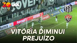 GOL DO VITÓRIA! RENÊ DIMINUI O PLACAR PARA O LEÃO CONTRA O SANTOS
