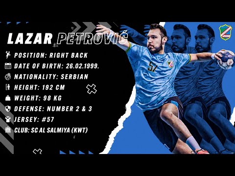 Lazar Petrovic | Right Back | SC AL Salmiya | Highlights | Handball | CV | 2023/24