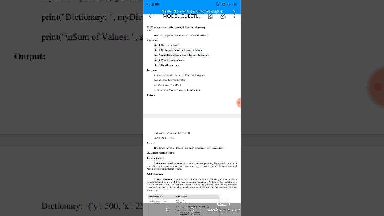 PYTHON-MODEL QP-2, PART-C (20 to 24).
