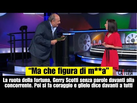 La ruota della fortuna, Gerry Scotti senza parole davanti alla concorrente.