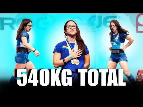 Chiara Bernardi | 2nd Place 540Kg Total 63Kg | IPF Open Classic World 2024