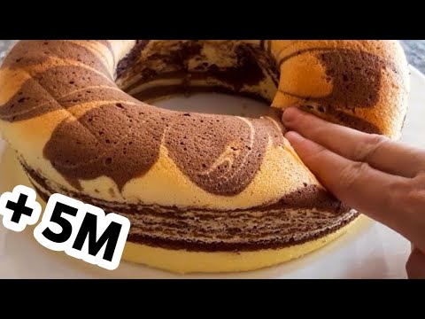 كيك قطني بدون خميرة ولذيذ