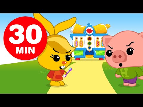 Dientes Brillantes - Y Más Capítulos de Plim Plim (30 Minutos) | Dibujos Animados