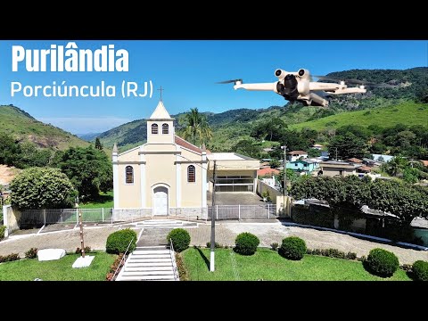 Imagens aéreas de Purilândia, distrito de Porciúncula (RJ).