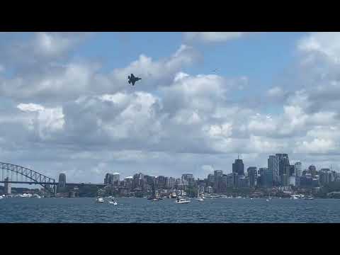 Australia Day RAAF F-35 Flypast & Handling Display on Sydney Harbour