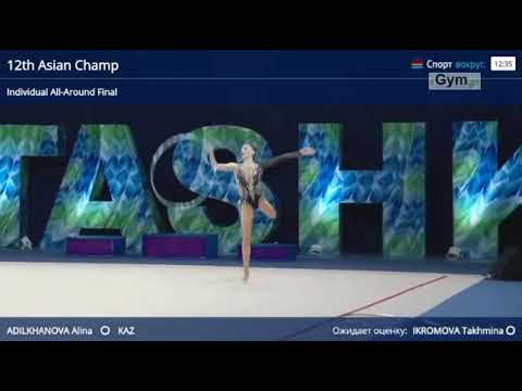 Alina Adilkhanova (KAZ) All Around Final 91,150   Asian Championships 2021 Tashkent (UZB)