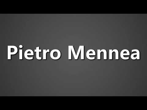 How To Pronounce Pietro Mennea