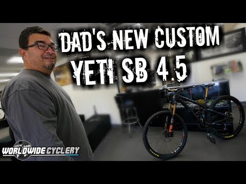 Dad Picks Up His Brand New Custom Yeti SB 4.5 | Dad's First MTB Ride | Dad's New Bike day | Yeti 130
