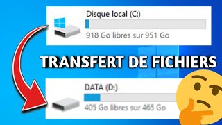 TUTO : Comment DÉPLACER des fichiers du DISQUE C vers le DISQUE D !